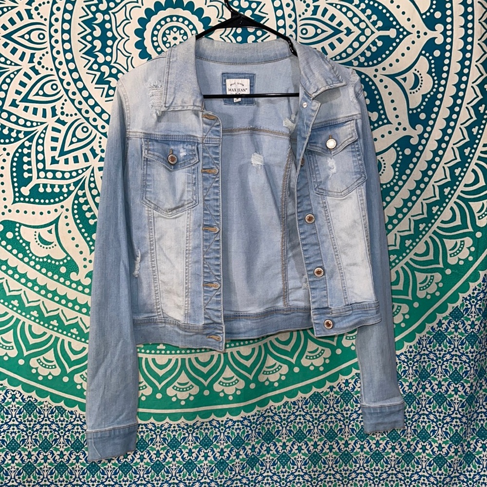 Basic denim wax jean - jean jacket